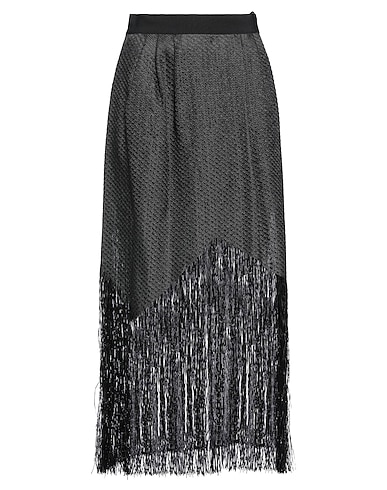 MAISON RABIH KAYROUZ Midi skirt Black 74% Viscose, 26% Silk
