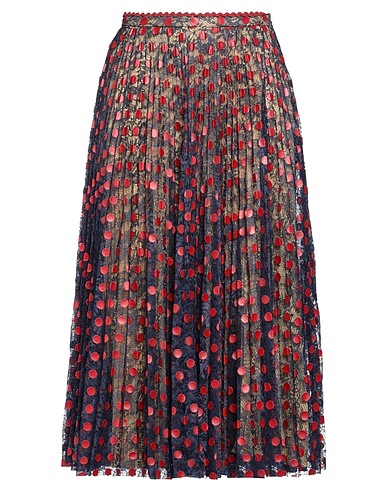 MARCO DE VINCENZO Midi skirt Navy blue 100% Polyamide