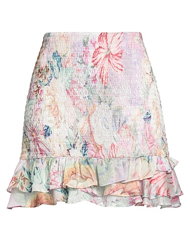 GUESS Mini skirt Ivory 100% Polyester