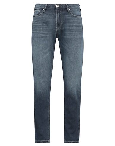 EMPORIO ARMANI Denim trousers Blue 96% Cotton, 4% Elastomultiester