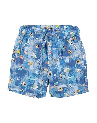MANUELL & FRANK Shorts & Bermuda Pastel blue 100% Cotton