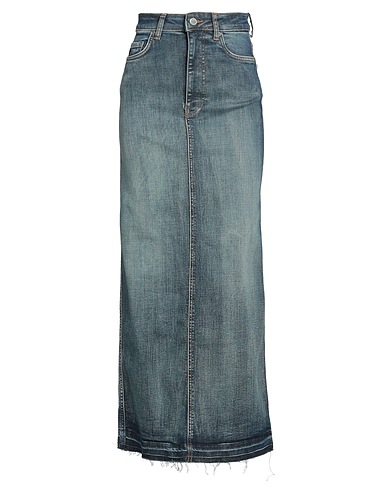 GANNI Denim skirt Blue 98% Organic cotton, 2% Elastane