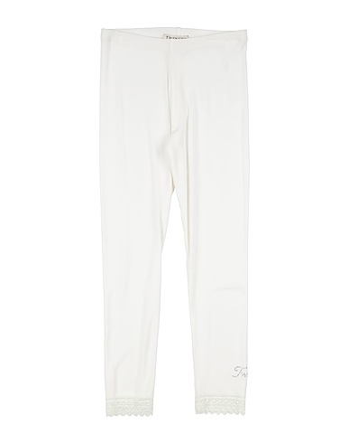 TWINSET Leggings White 95% Viscose, 5% Elastane, Polyamide