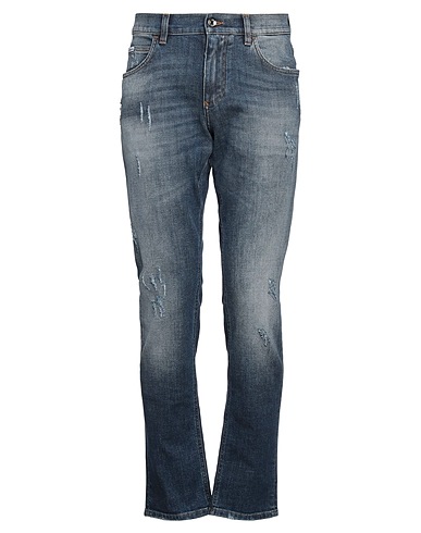 DOLCE&GABBANA Denim trousers Blue 98% Cotton, 2% Elastane