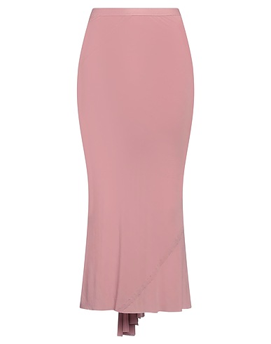 RICK OWENS Maxi Skirts Antique rose 96% Cupro, 4% Elastane