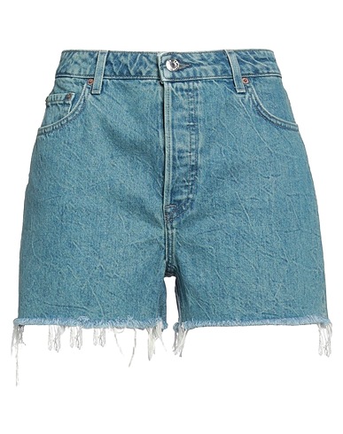 GRLFRND Shorts jeans Blu 100% Cotone
