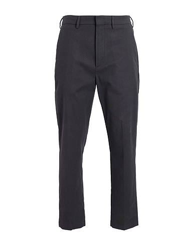 DUNHILL パンツ チャコール コットン 90% / カシミヤ 8% / ポリウレタン 2%