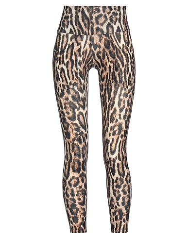 TWIN FANTASY Leggings Dark brown 80% Polyamide, 20% Elastane