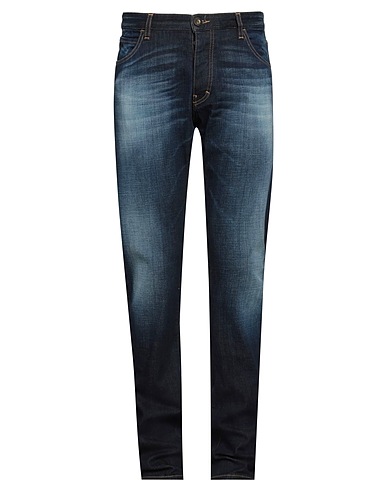 EMPORIO ARMANI Denim pants Blue 98% Cotton, 2% Elastane