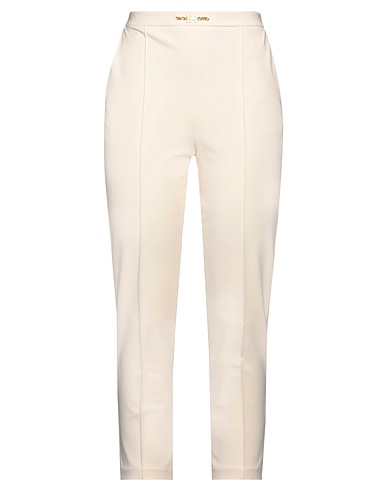 ELISABETTA FRANCHI Pantalone Panna 84% Poliestere, 16% Elastan