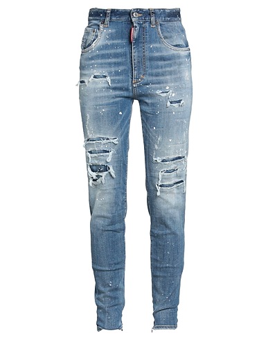 DSQUARED2 Denim trousers Blue 92% Cotton, 6% Elastomultiester, 2% Elastane