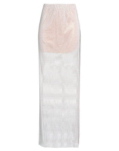 SANTA BRANDS Long skirt White 50% Synthetic stone, 30% Polyester, 20% Cotton
