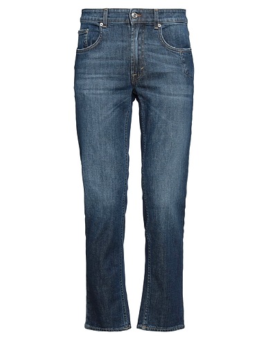 DEPARTMENT 5 Denim trousers Blue 98% Organic cotton, 2% Recycled elastane