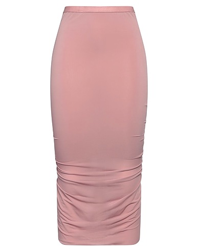 RICK OWENS Midi skirt 96% Cupro, 4% Elastane