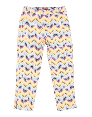 MISSONI KIDS Casual pants GIALLO 97% Cotton, 3% Elastane