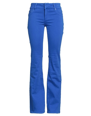ALICE + OLIVIA JEANS Denim trousers Bright blue 92% Cotton, 6% Elastomultiester, 2% Elastane