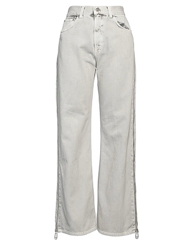 HAIKURE Denim trousers Light grey 100% Cotton
