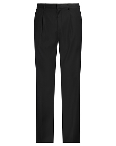 UNIFORM BRIDGE & CO. Casual pants Black 63% Polyester, 33% Rayon, 4% Elastane