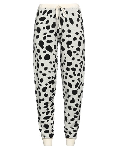 MADELEINE THOMPSON Casual trouser Ivory 70% Wool, 30% Cashmere