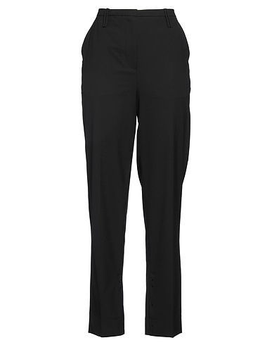 GANNI Casual trouser Black 48% EcoVero™ viscose, 44% Recycled polyester, 5% Elastane, 3% Polyester