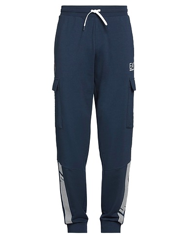 EA7 Pantalone Blu navy 58% Cotone, 38% Poliestere, 4% Elastan