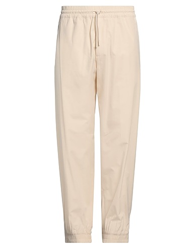 BURBERRY Casual trouser Cream 73% Cotton, 20% Viscose, 7% Polyester