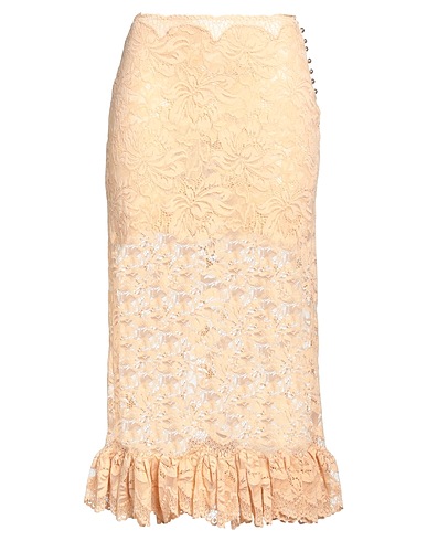 RABANNE Midi skirt Apricot 90% Polyamide, 10% Elastane