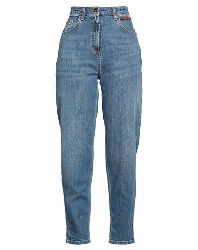 ELISABETTA FRANCHI Denim pants Blue 98% Cotton, 2% Elastane