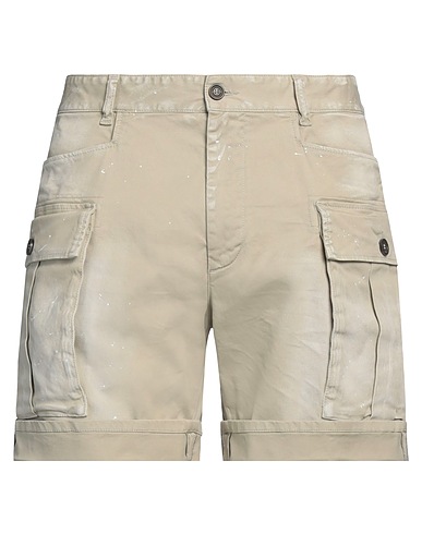 DSQUARED2 Shorts & Bermuda Beige 97% Cotton, 3% Elastane
