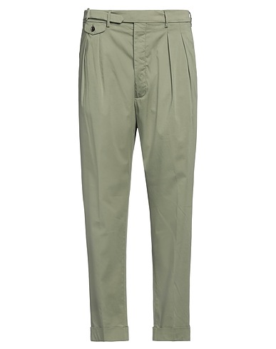 LARDINI Casual trouser Sage green 55% Cotton, 41% Lyocell, 4% Elastane