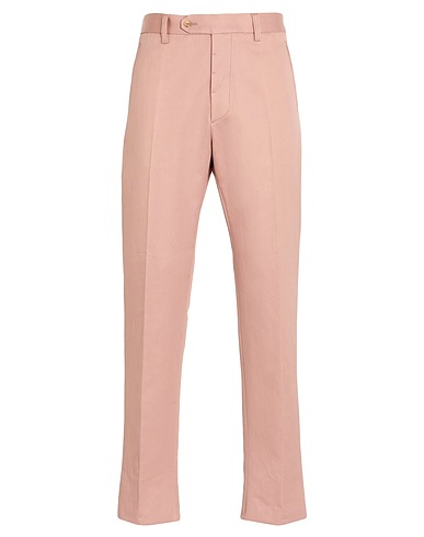 LARDINI Casual trouser Pink 74% Cotton, 26% Linen
