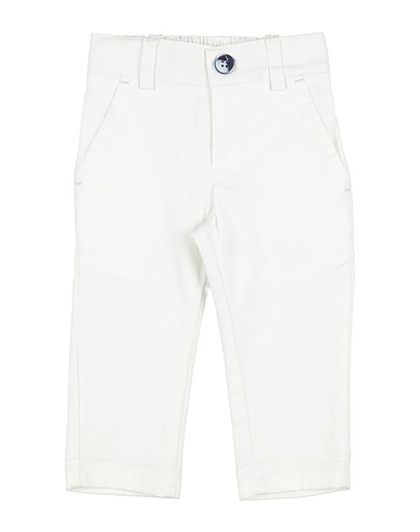 MANUELL & FRANK Casual trouser White 98% Cotton, 2% Elastane