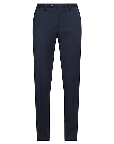 LARDINI Casual trouser Midnight blue 98% Wool, 2% Elastane