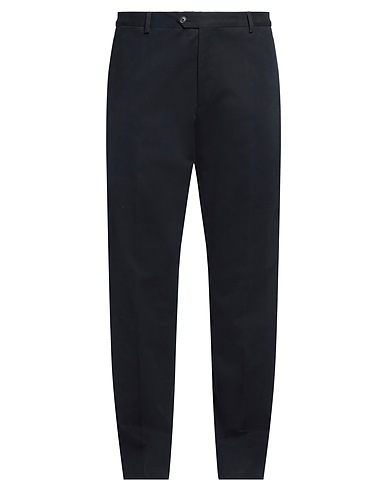 LARDINI Casual trouser Midnight blue 98% Cotton, 2% Elastane
