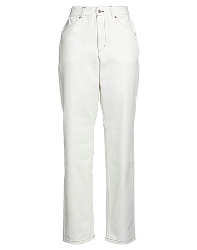 OPÉRA SPORT Pantaloni jeans Bianco 100% Cotone organico