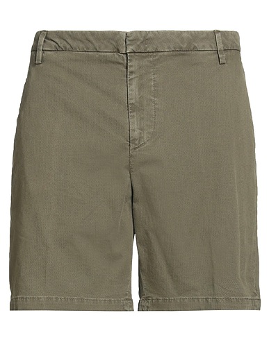 DONDUP Shorts & Bermuda Verde militare 98% Cotone, 2% Elastan