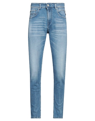 REPLAY Denim trousers Blue 90% Cotton, 8% Polyester, 2% Elastane