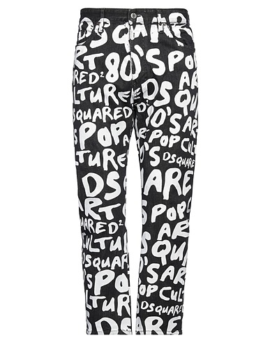 DSQUARED2 Denim pants Black 92% Cotton, 6% Elastomultiester, 2% Elastane