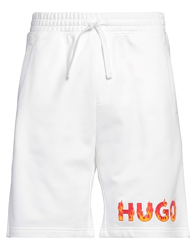 HUGO Shorts & Bermuda White 100% Cotton