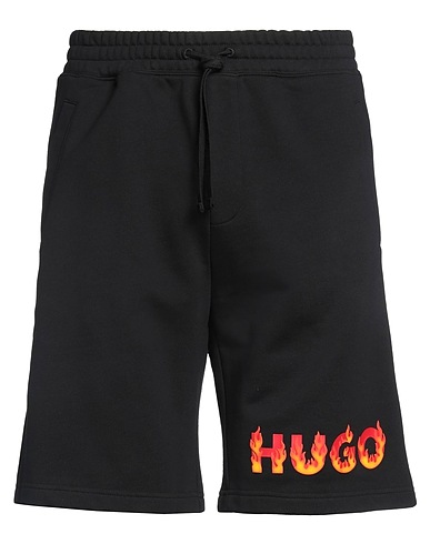 HUGO Shorts & Bermuda Nero 100% Cotone