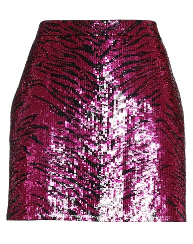 SAINT LAURENT Mini skirt Fuchsia 100% Virgin Wool