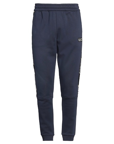 EA7 Casual pants Navy 84% Cotton, 16% Polyester