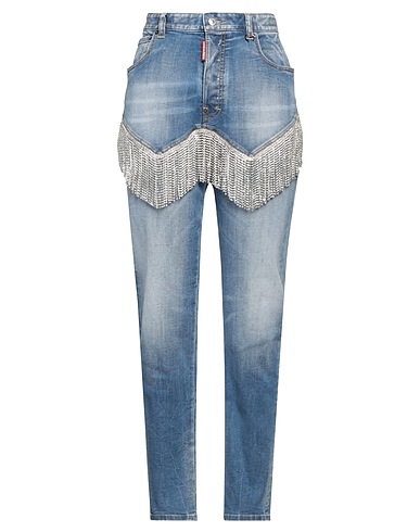 DSQUARED2 Denim pants Blue 92% Cotton, 6% Elastomultiester, 2% Elastane, Glass