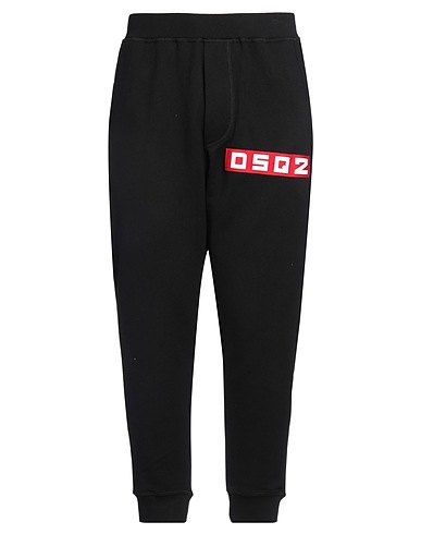 DSQUARED2 Casual pants Black 100% Cotton, Elastane