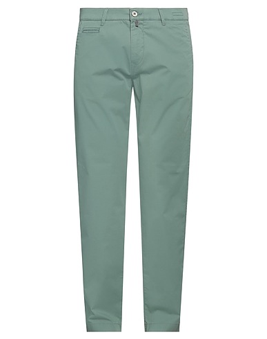 PIERRE CARDIN Casual trouser Green 97% Cotton, 3% Elastane