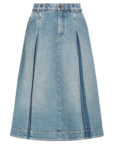 BALMAIN Denim skirt BLU 100% Cotton