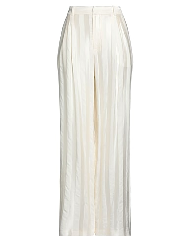 LOULOU STUDIO Casual trouser Cream 77% Viscose, 13% Cotton, 10% Virgin Wool