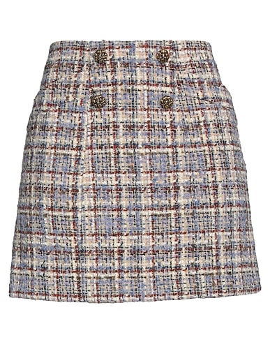 BA&SH Mini skirt Ivory 47% Polyester, 30% Wool, 19% Acrylic, 3% Polyamide, 1% Viscose