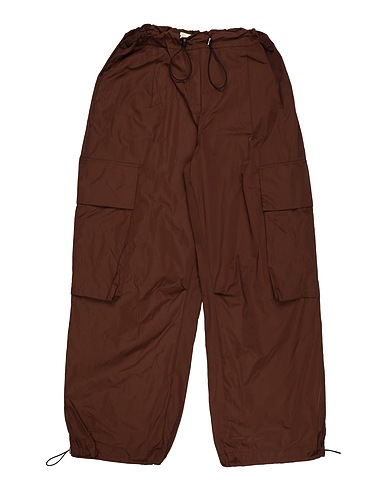UNLABEL Casual trouser Chocolate brown 70% Polyamide, 30% Cotton