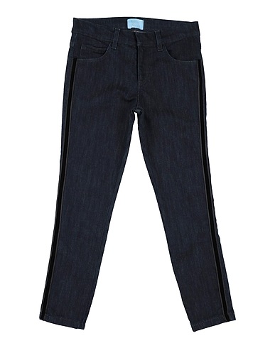 LANVIN Denim trousers Blue 65% Cotton, 35% Elastomultiester
